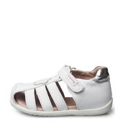 Garvalin 202301-B SANDALIA FLOR BLANCO (SAUVAGE)