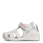 Biomecanics 222102-B SANDALIA FLOR BLANCO (SAUVAGE)