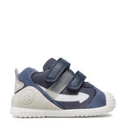 Biomecanics 222158-A ZAPATO VELCROS AZUL MARINO Y OCEAN (REJILLA Y SAUVAGE)