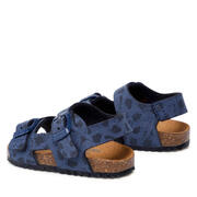Garvalin 222667-A SANDALIA BIO HEBILLAS MANCHAS AZUL MARINO Y MANCHAS (MAT Y ESTAMPADO)