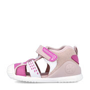 Biomecanics 242155-C SANDALIA SPORT BLANCO Y FUCSIA (REJILLA)