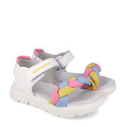 Biomecanics 262220-C310 SANDALIA PALA TRENZA BLANCO Y MULTICOLOR (NAPA)
