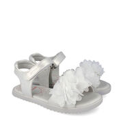 Garvalin 262432-C050 SANDALIA POMPONES BLANCO (MAT)