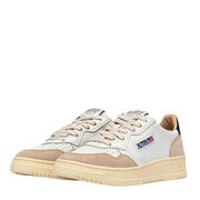 Autry A1UNAULMLS28 MEDALIST LOW MAN LEAT/SUEDE WHT/BLUE