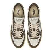 Autry A1UNAULMWB68 MEDALIST LOW MAN LEAT/LEAT WHT/CHOCO