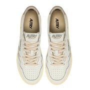 Autry A1UNAULWLL27 MEDALIST LOW WOM LEAT/LEAT WHT/FEATHER