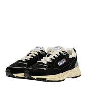 Autry A1UNHYLMUM23 HYPERWAY LOW MAN SUEDE/MESH BLK/SILV