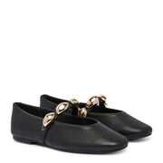 Steve Madden 11005437-BLACK LEATHER Poppin