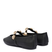 Steve Madden 11005437-BLACK LEATHER Poppin