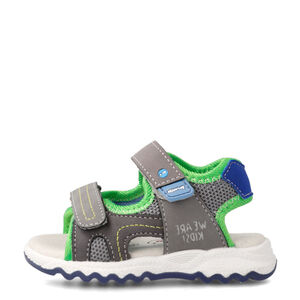 Garvalin 222806-B SANDALIA VELCROS GRIS YAZUL ELECTRICO (MAT)