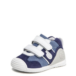 Biomecanics 222157-A ZAPATO SPORT VELCROS AZUL MARINO (PIQUE Y SERRAJE)