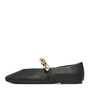 Steve Madden 11005437-BLACK LEATHER Poppin
