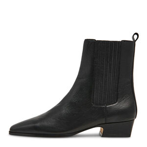 Steve Madden 11004841-BLACK LEATHER Dusty