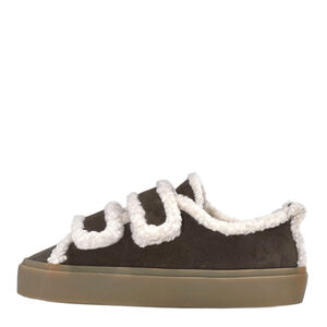 Inuikii 1001.001.0231.152 SHEARLING LOW VELCRO, Dark Brown