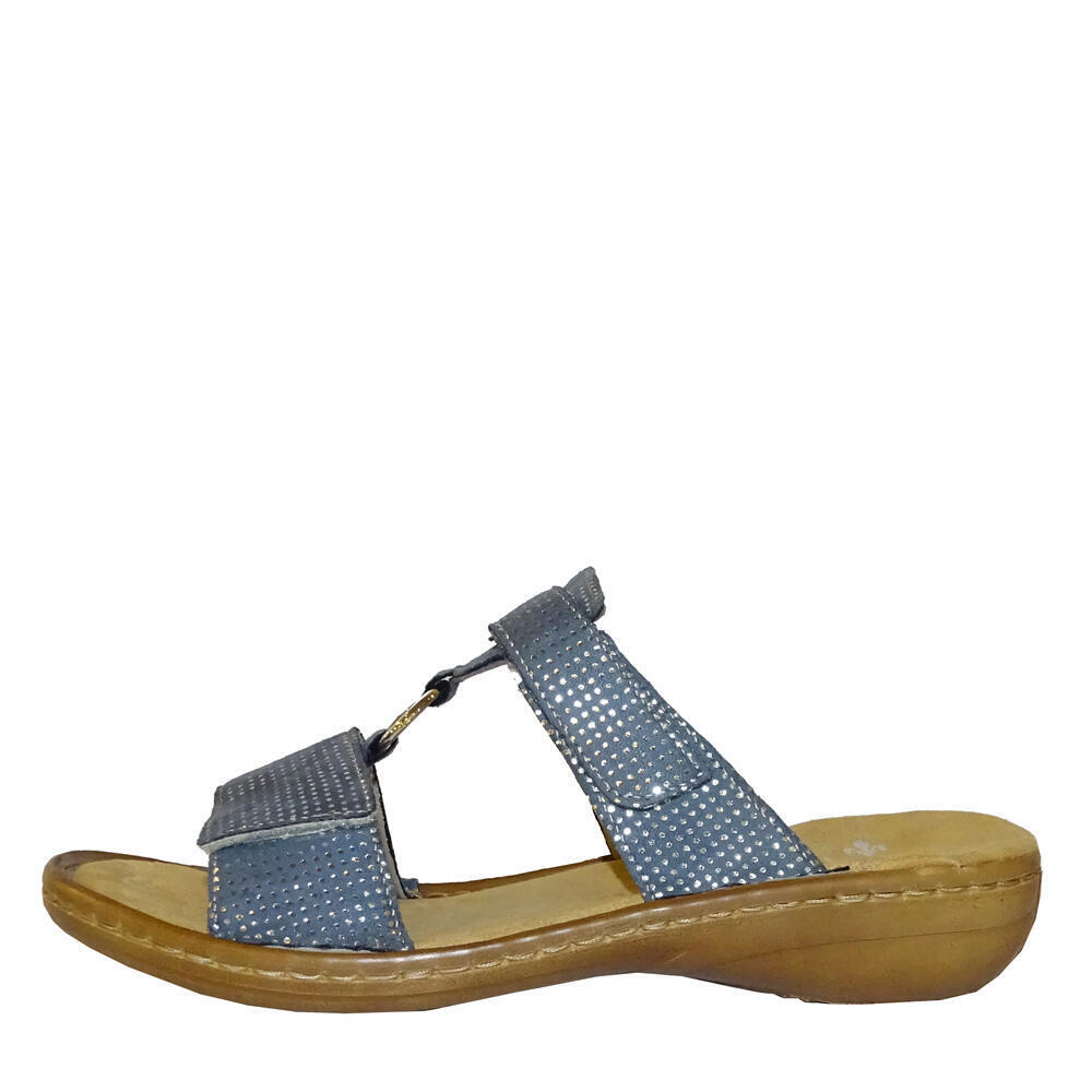 Rieker 608Р9-12 bleu-silver
