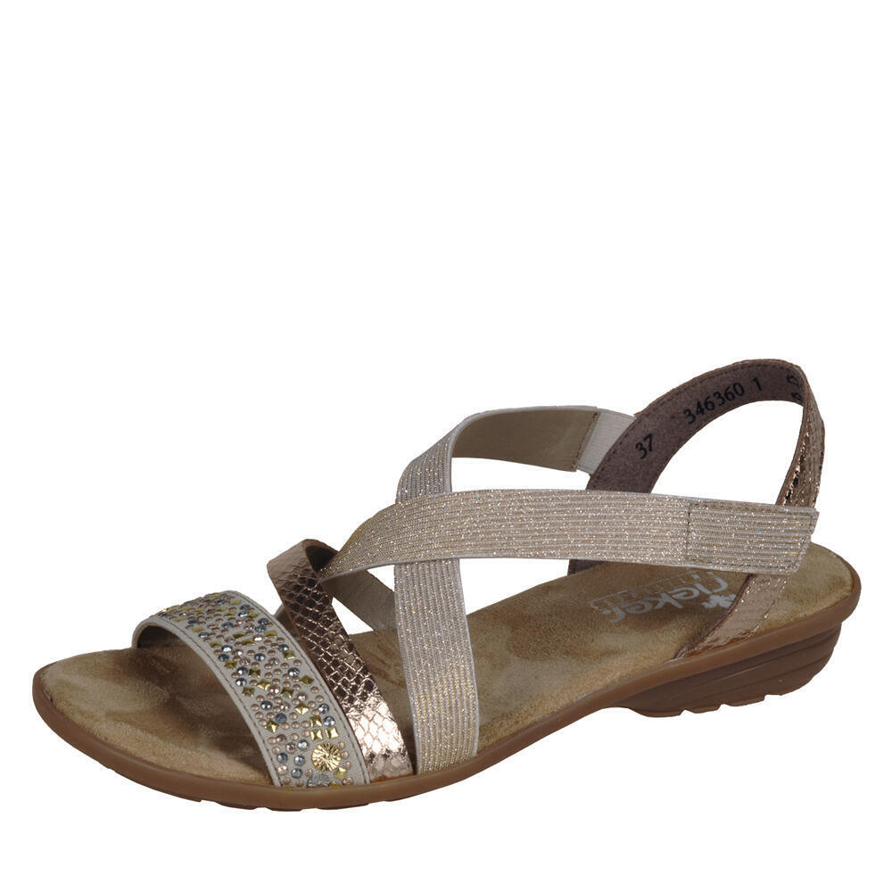Rieker V3463-60 beige/kupfer/lightgold