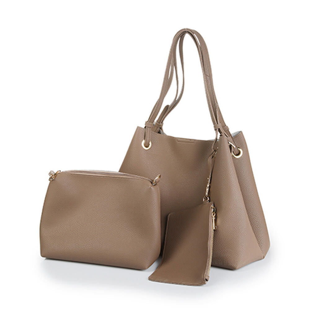 Buffalo BAG 601918-LEATHER PU-TAUPE 01