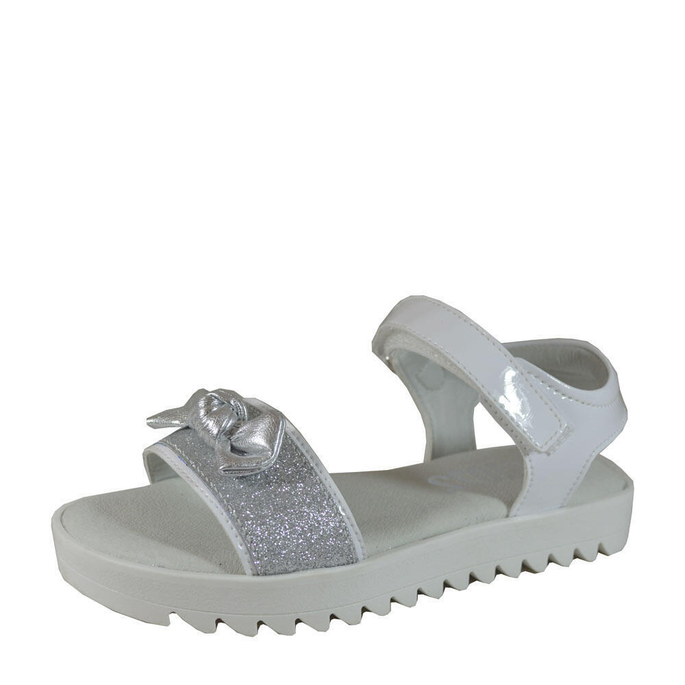 GIO72 GG6027F8E.A SANDALO FIOCCO FEMMINA BIANCO/ARGEN