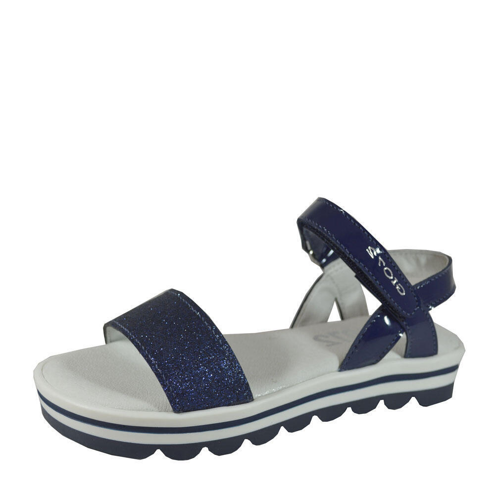 GIO72 GG6006F8E.H SANDALO VELCRO FEMMINA BLU