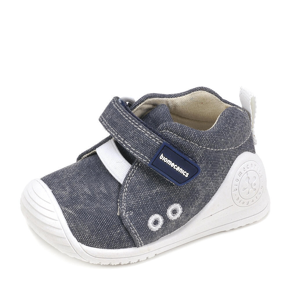 Biomecanics 182121 ZAPATO ELASTICO AZUL MARINO Y BLANCO (LONA)