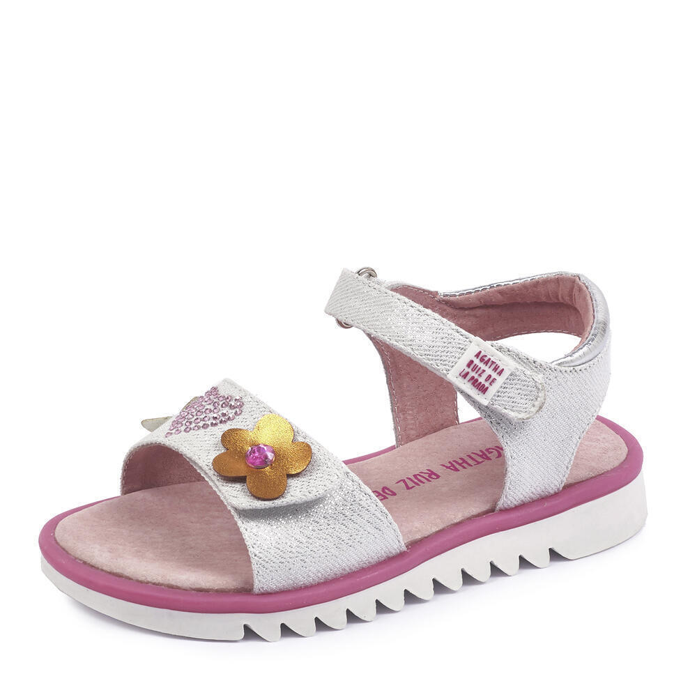 Agatha 182955 SANDALIA ICONOS BLANCO (TEJIDO LAMINADO)