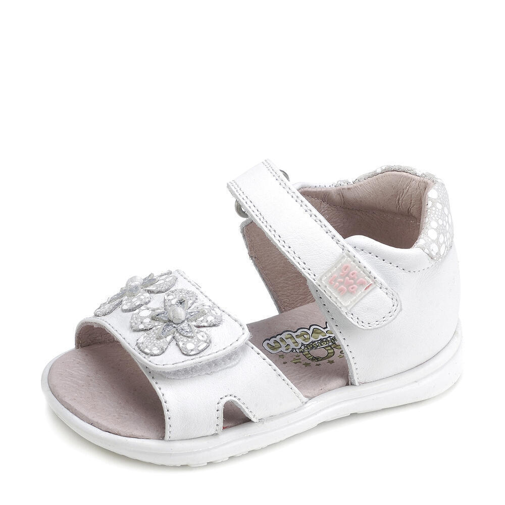 Garvalin 182311 SANDALIA FLORES BLANCO (SAUVAGE)