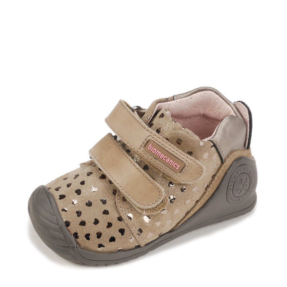 Biomecanics 181142-B BOTIN CORAZONES PIEDRA Y TAUPE (SERRAJE Y KAISER)