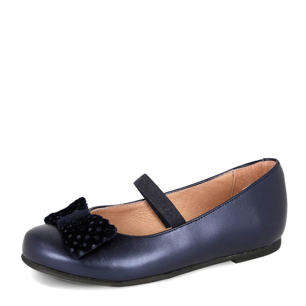Garvalin 181461-A BAILARINA LAZO AZUL MARINO (VITELLO DORE)