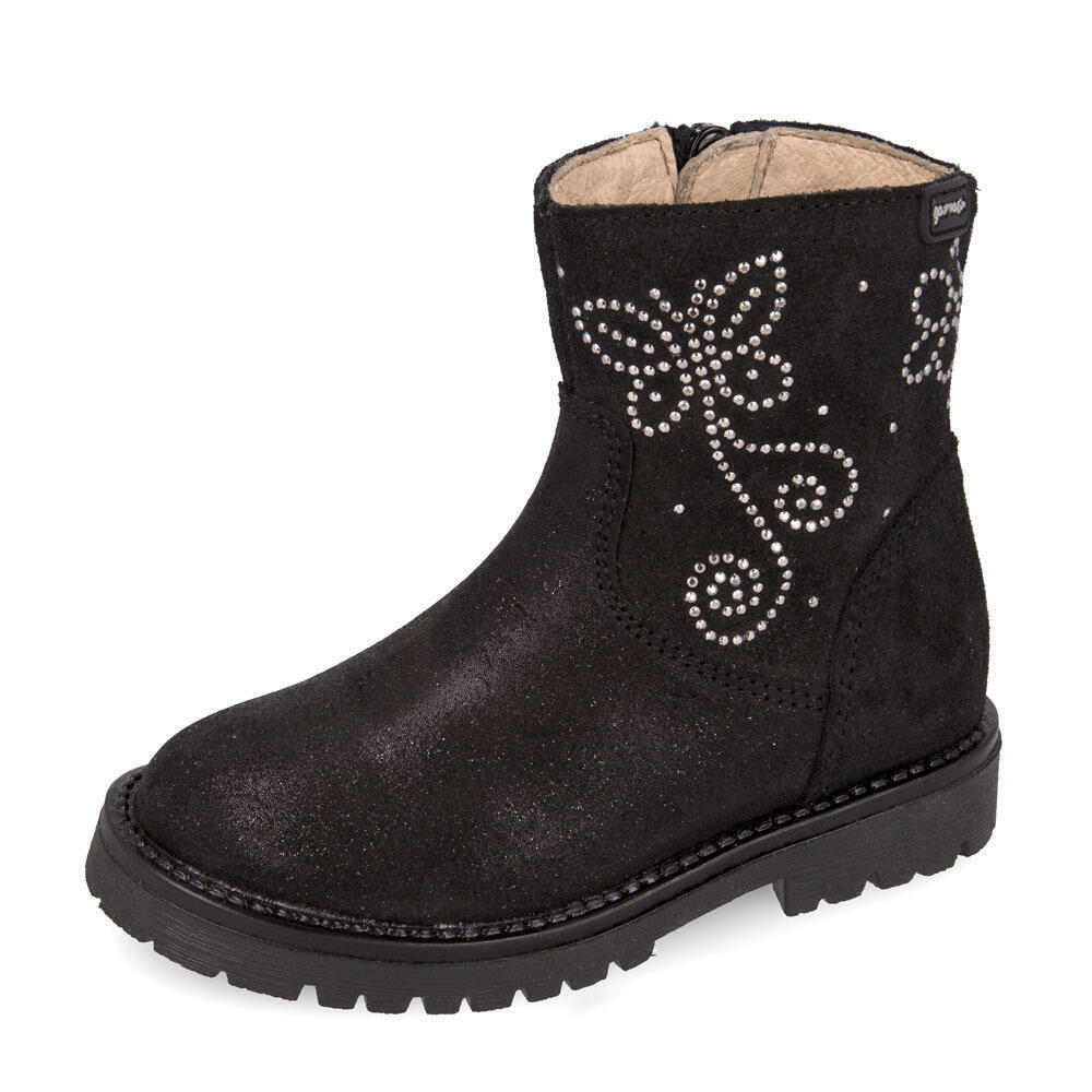 Garvalin 181482-A BOTIN LAMINADO NEGRO (SERRAJE LAMINADO)