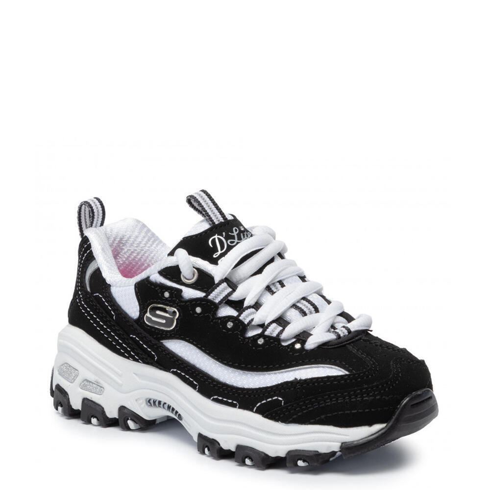 Skechers 80587L-BKW-DLITES-BIGGES