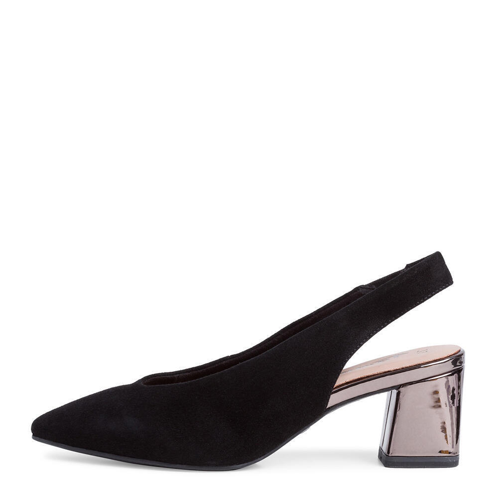 Tamaris 29619-027 BLK SUEDE/GALV