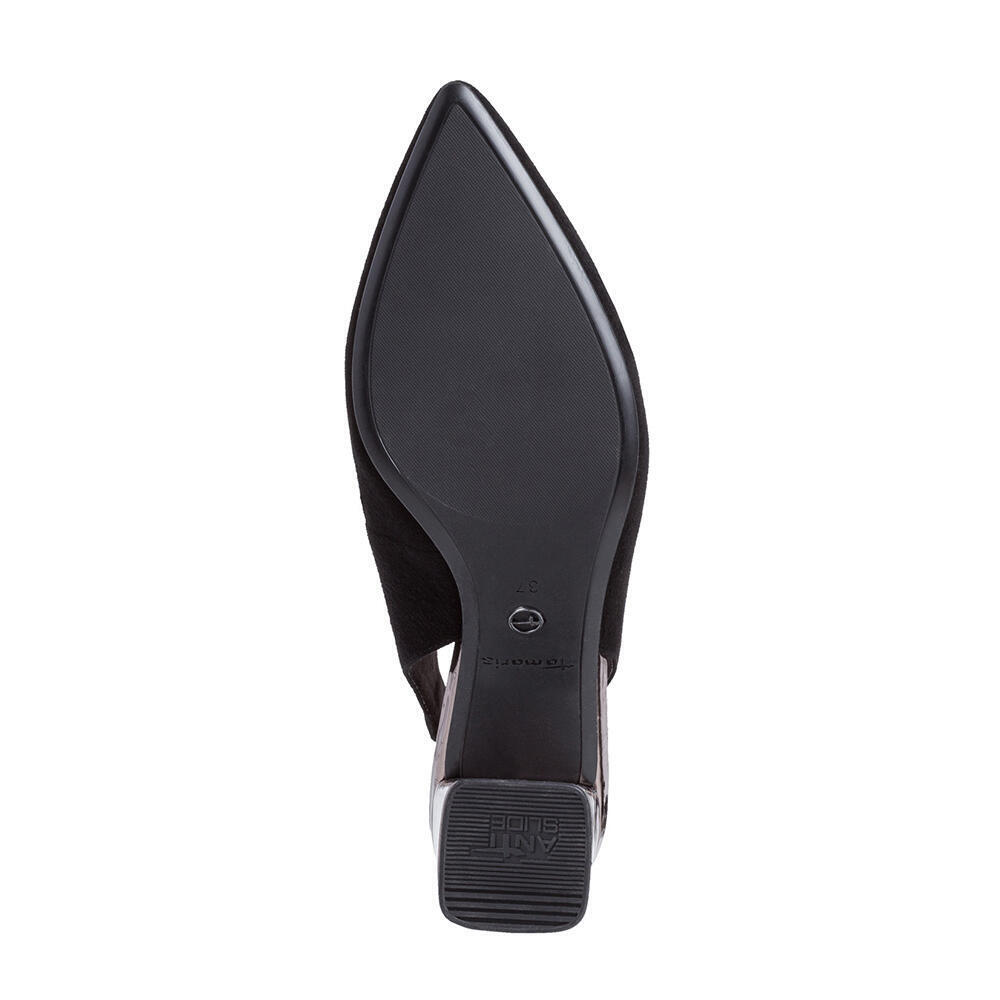 Tamaris 29619-027 BLK SUEDE/GALV