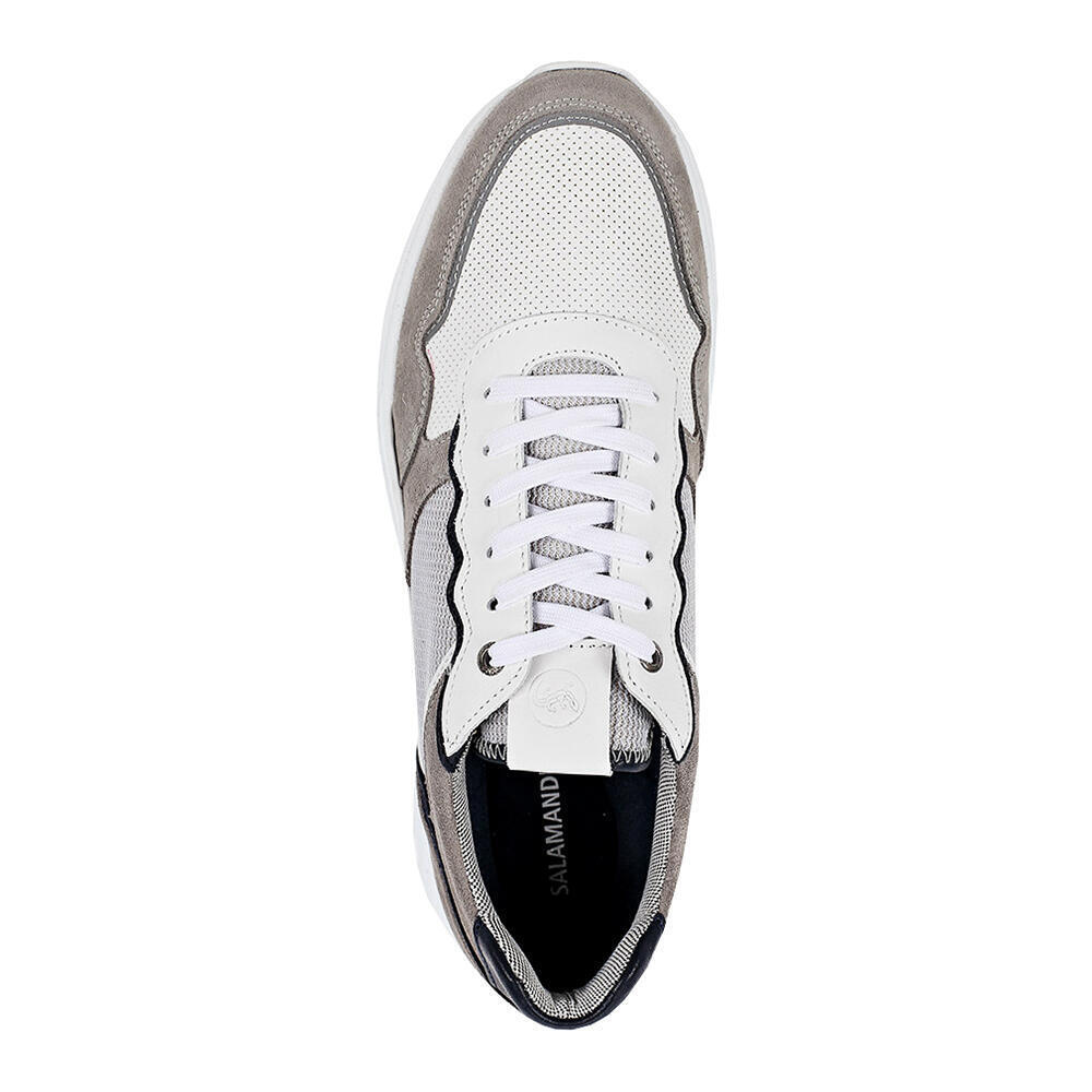 Salamander 31-54904-25 COW SUEDE,COW NAPPA LIGHT GREY,WHITE