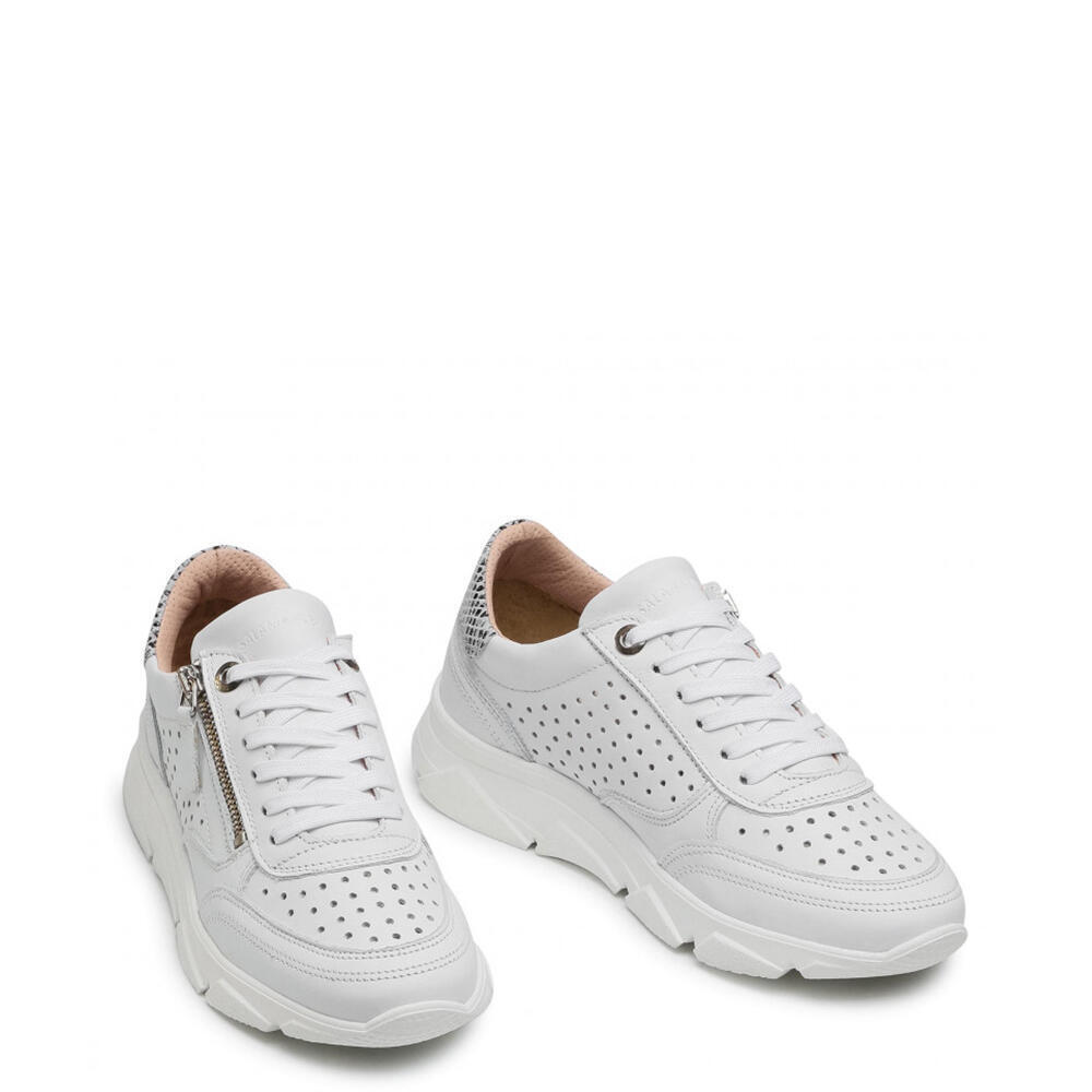 Salamander 32-55406-40 COW NAPPA WHITE,SNAKE