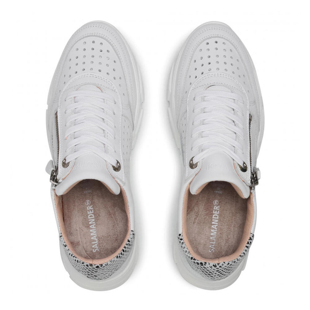 Salamander 32-55406-40 COW NAPPA WHITE,SNAKE