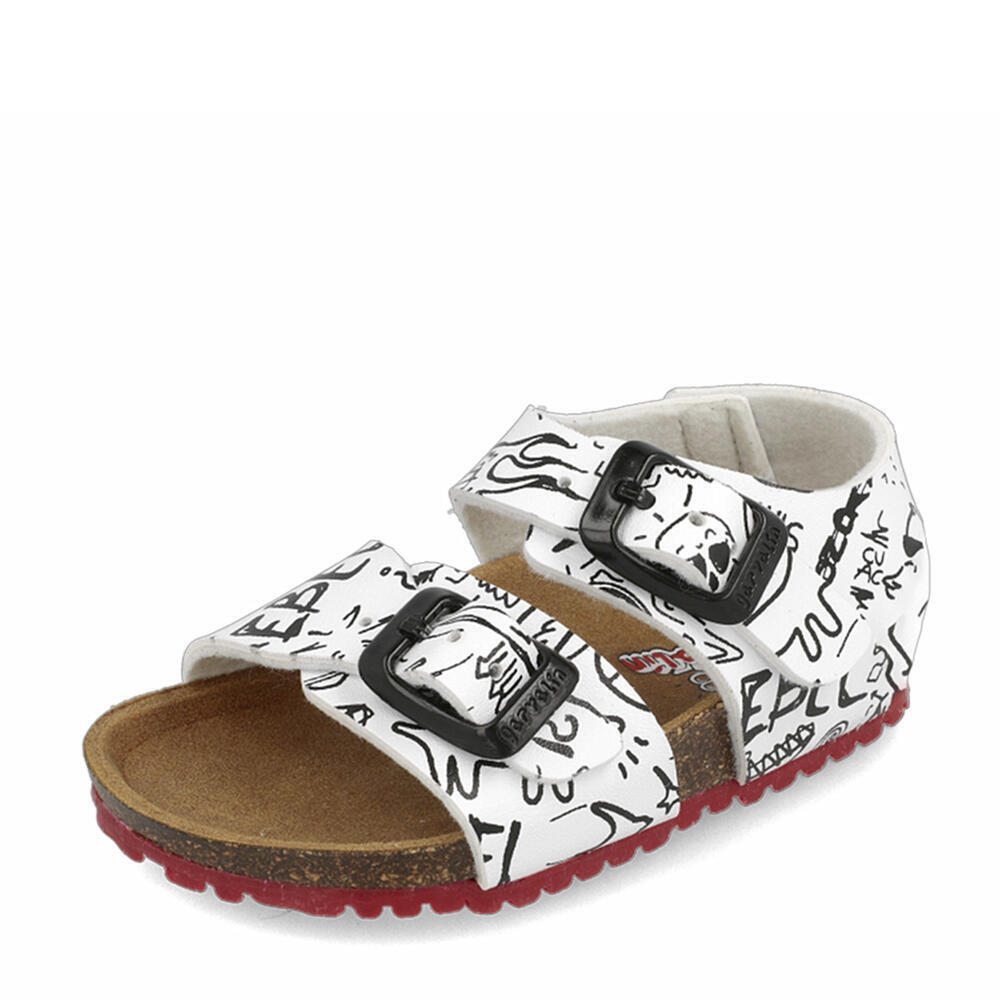 Garvalin 202476-B BIO ESTAMPADO TALON CERRADO BLANCO Y BOLI (MAT Y ESTAMPADO)