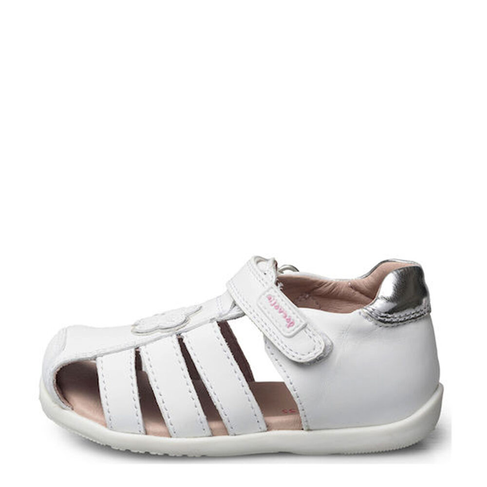 Garvalin 202301-B SANDALIA FLOR BLANCO (SAUVAGE)