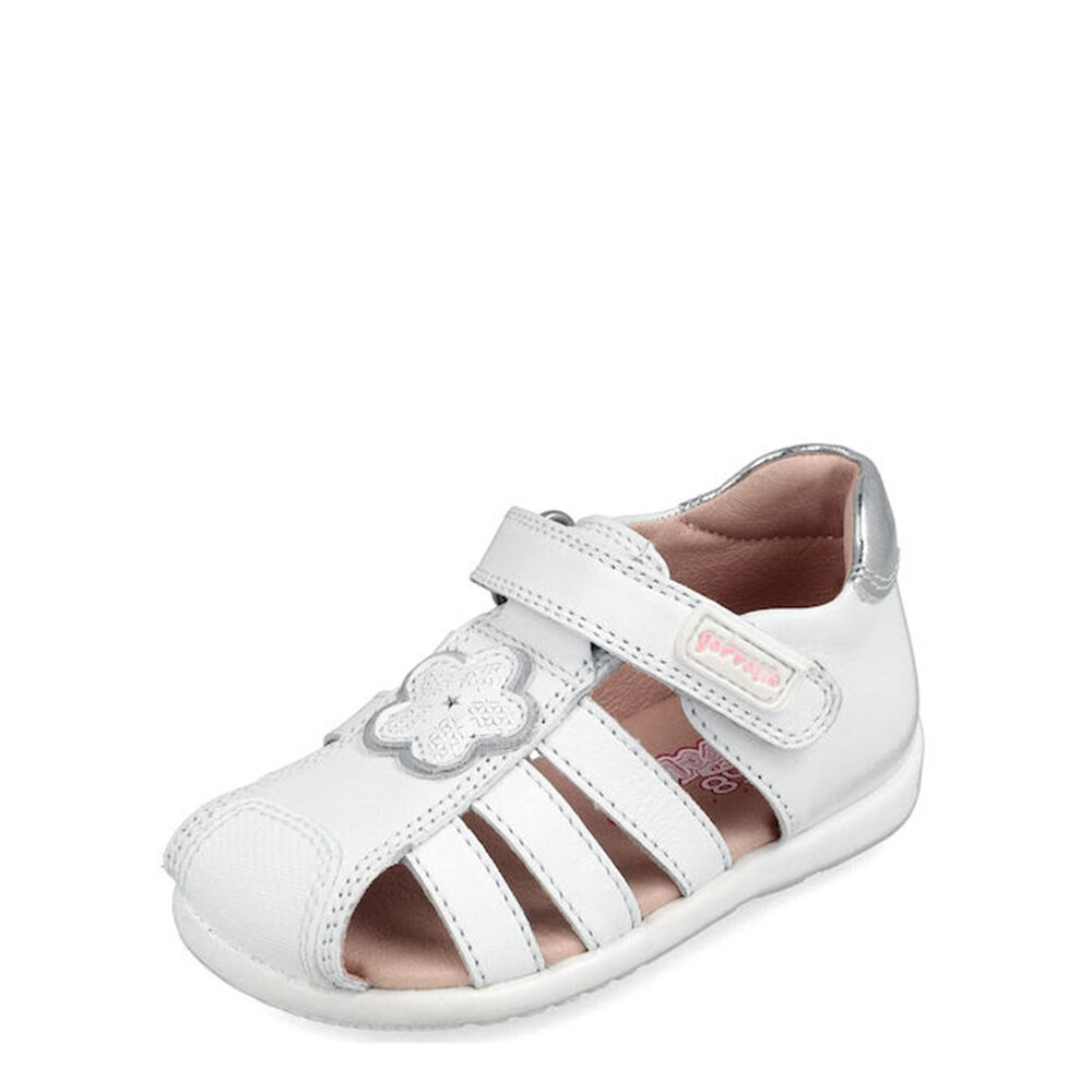Garvalin 202301-B SANDALIA FLOR BLANCO (SAUVAGE)