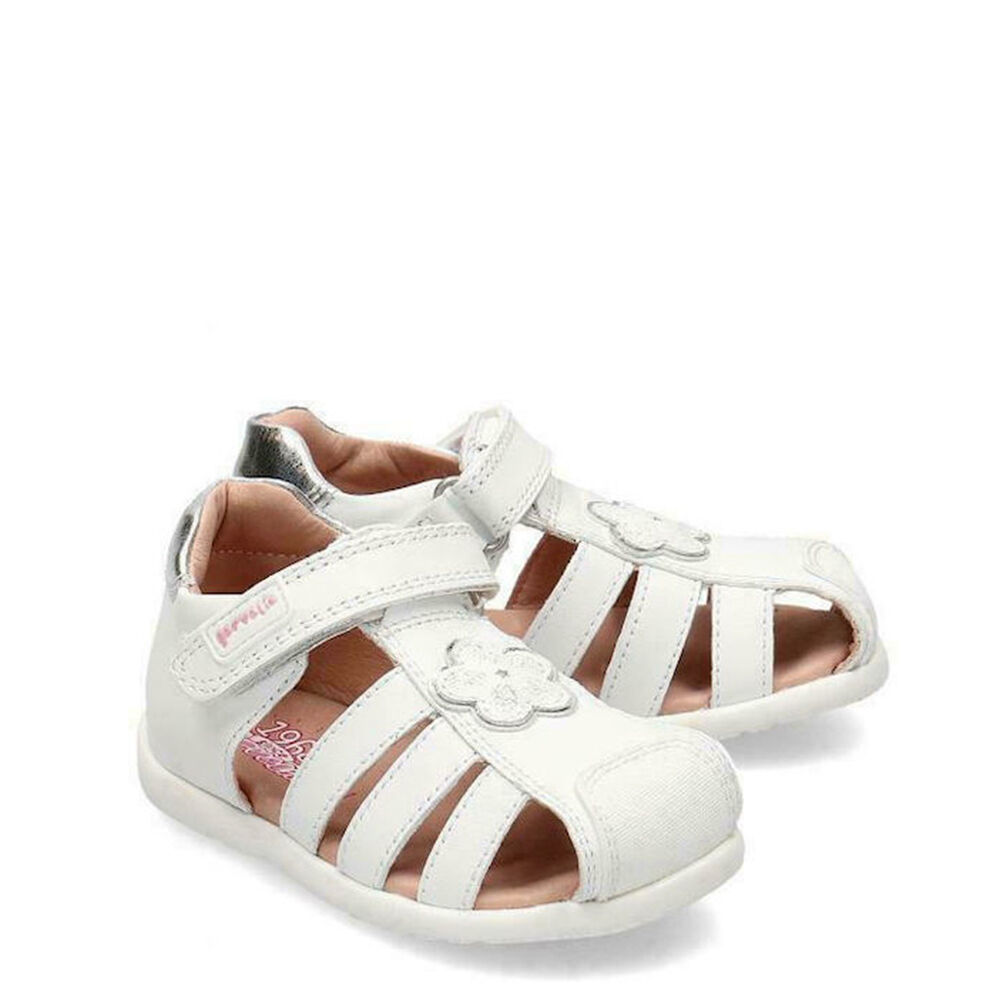 Garvalin 202301-B SANDALIA FLOR BLANCO (SAUVAGE)