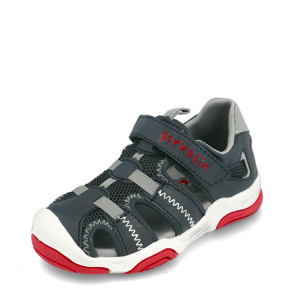 Garvalin 202820-A SANDALIA TREKKING AZUL Y GRIS (TEXTIL)