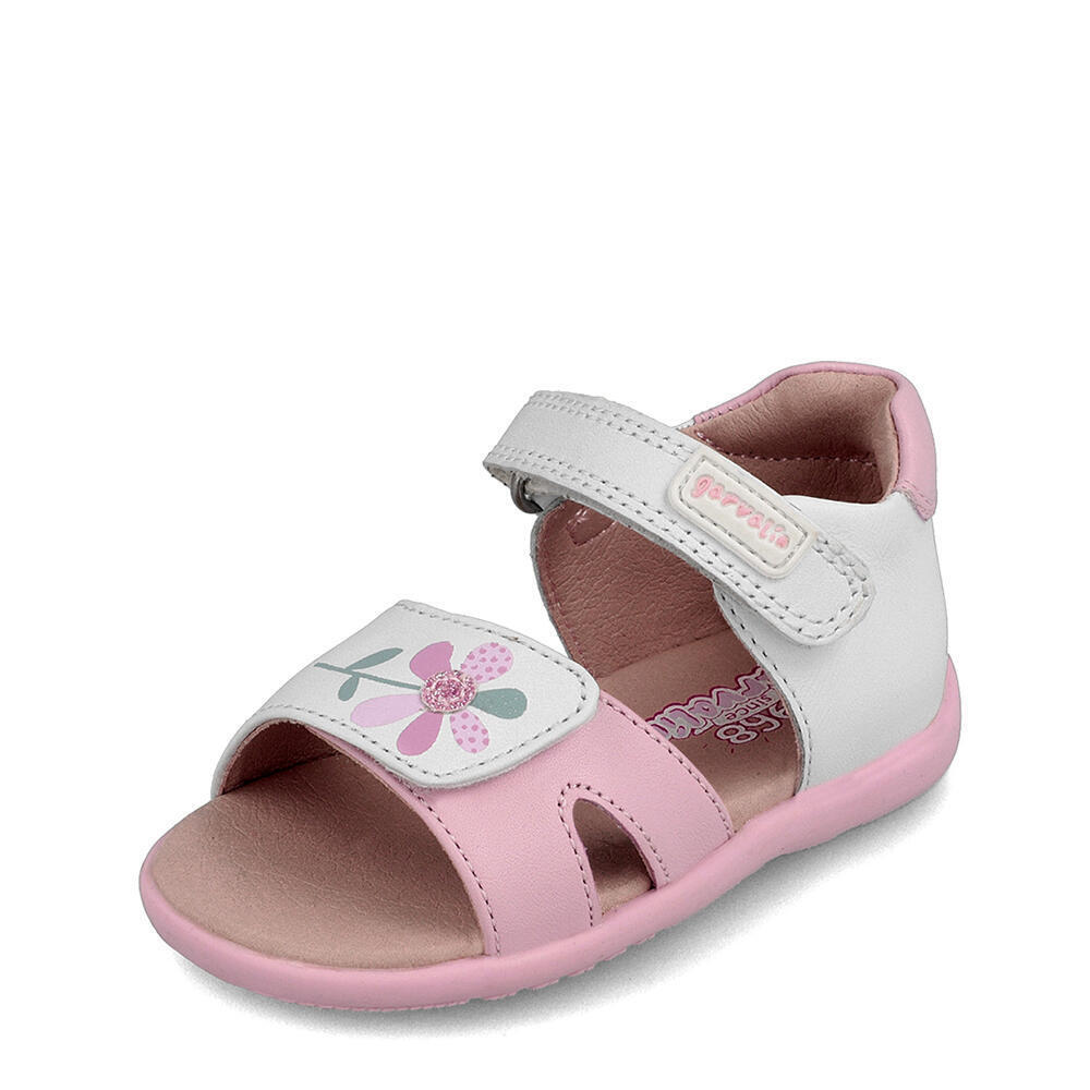Garvalin 202304-A SANDALIA FLOR BLANCO (SAUVAGE)