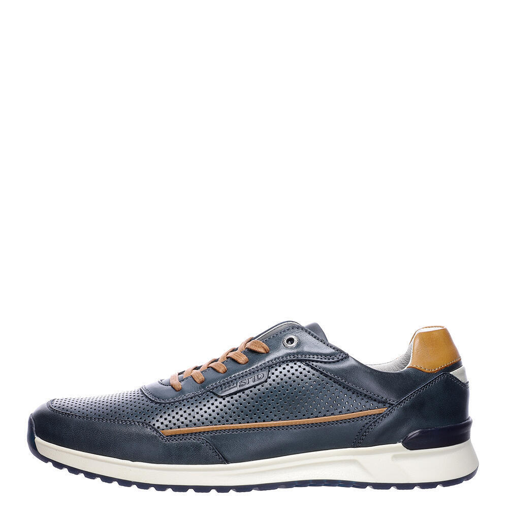 Salamander 31-48708-02 COW CRUST NAVY,COGNAC
