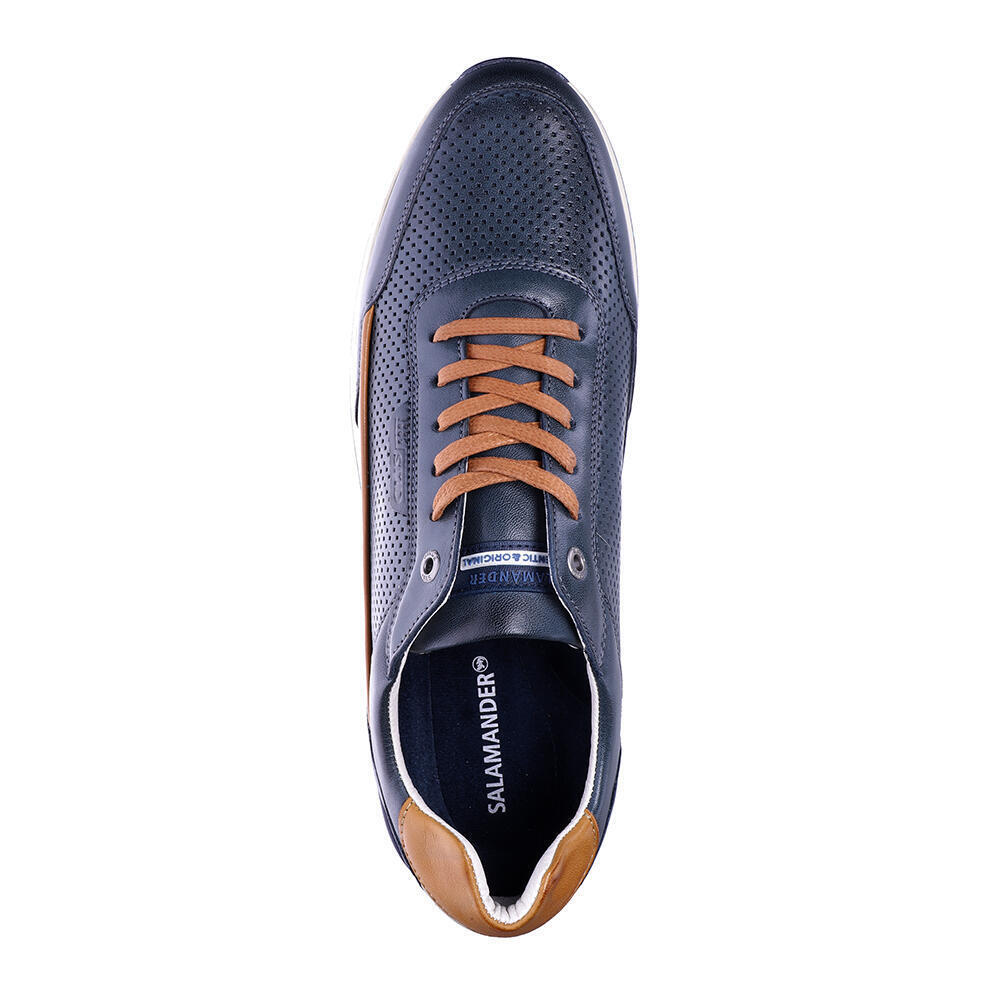 Salamander 31-48708-02 COW CRUST NAVY,COGNAC