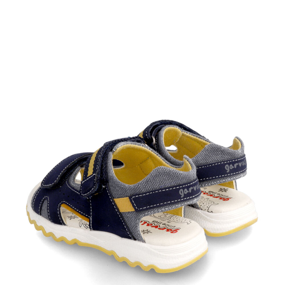 Garvalin 222652-A SANDALIA VELCROS AZUL MARINO (MAT)