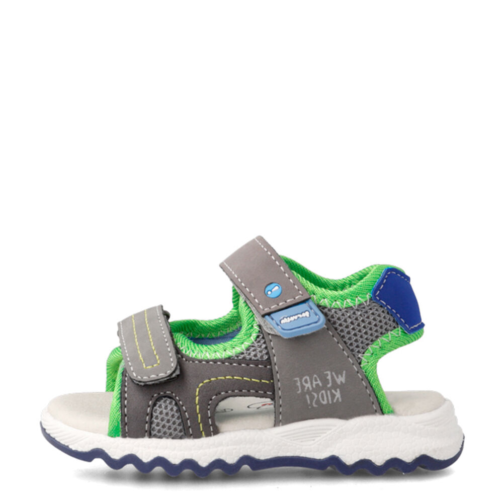 Garvalin 222806-B SANDALIA VELCROS GRIS YAZUL ELECTRICO (MAT)
