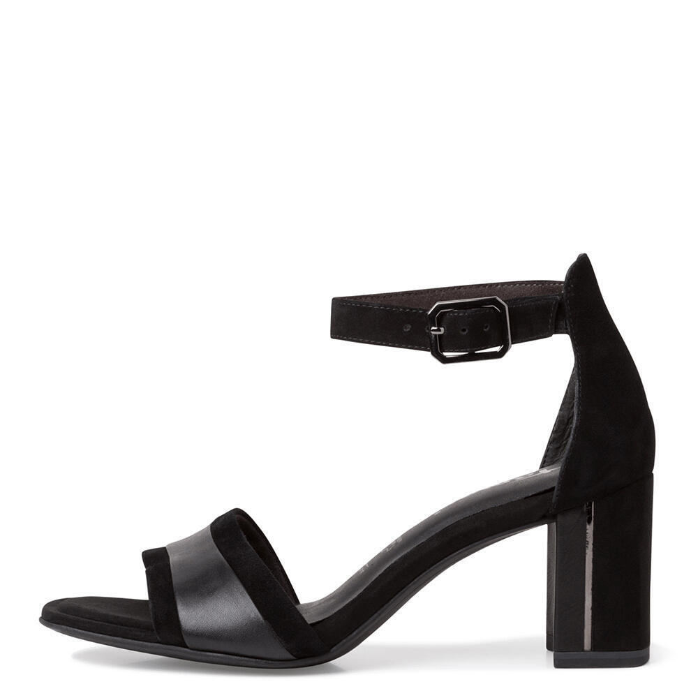 Tamaris 28379-063 BLK SUEDE/LEA.