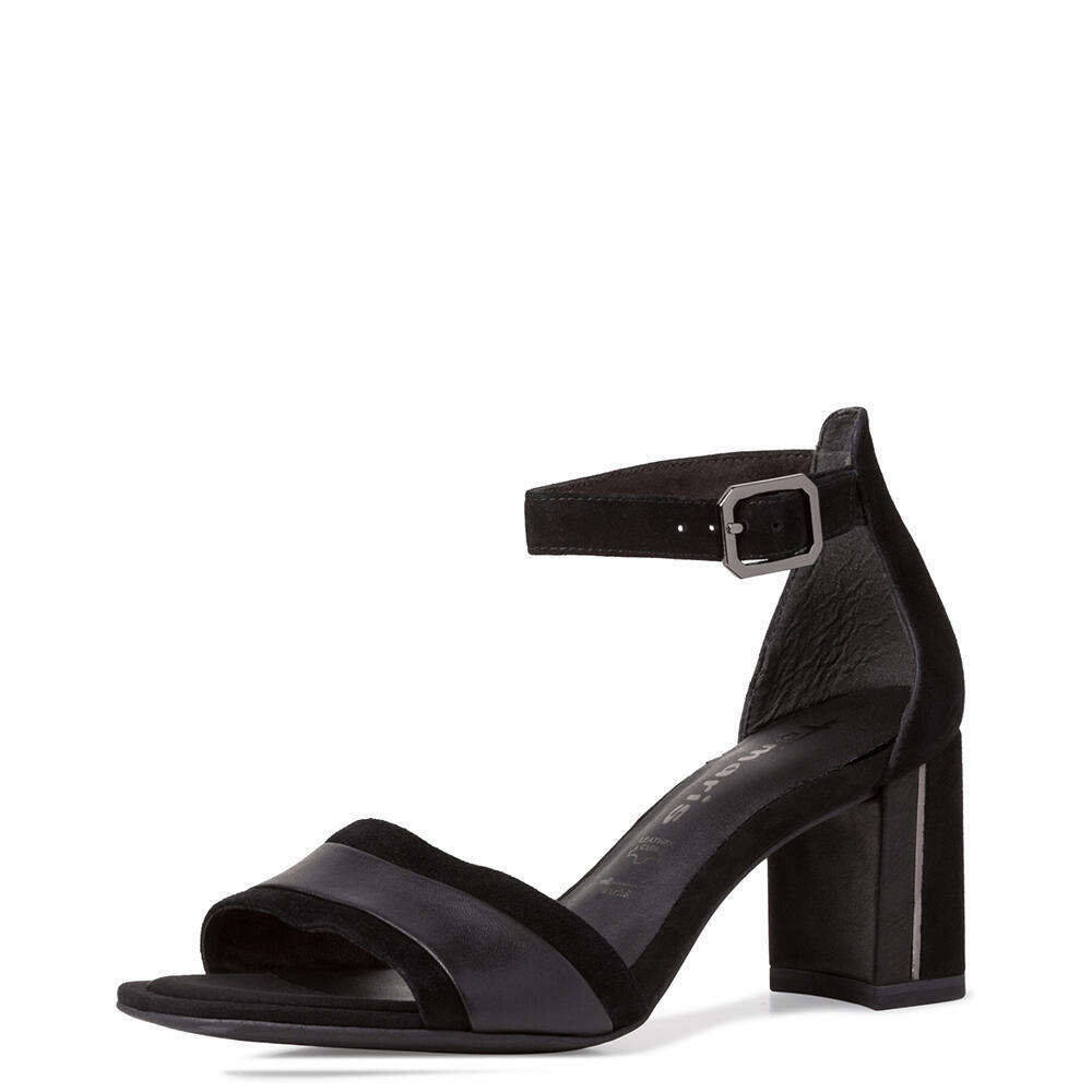 Tamaris 28379-063 BLK SUEDE/LEA.
