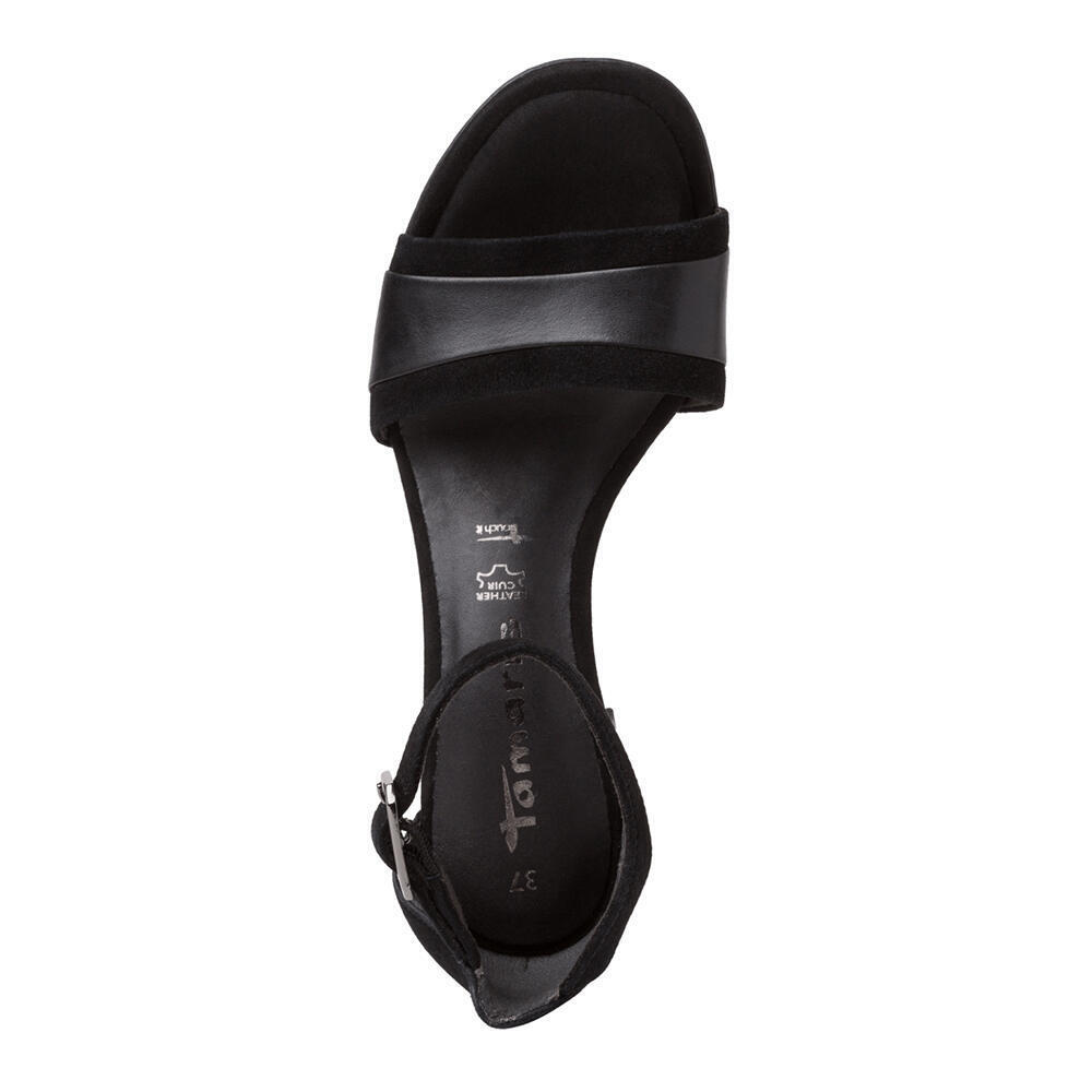 Tamaris 28379-063 BLK SUEDE/LEA.