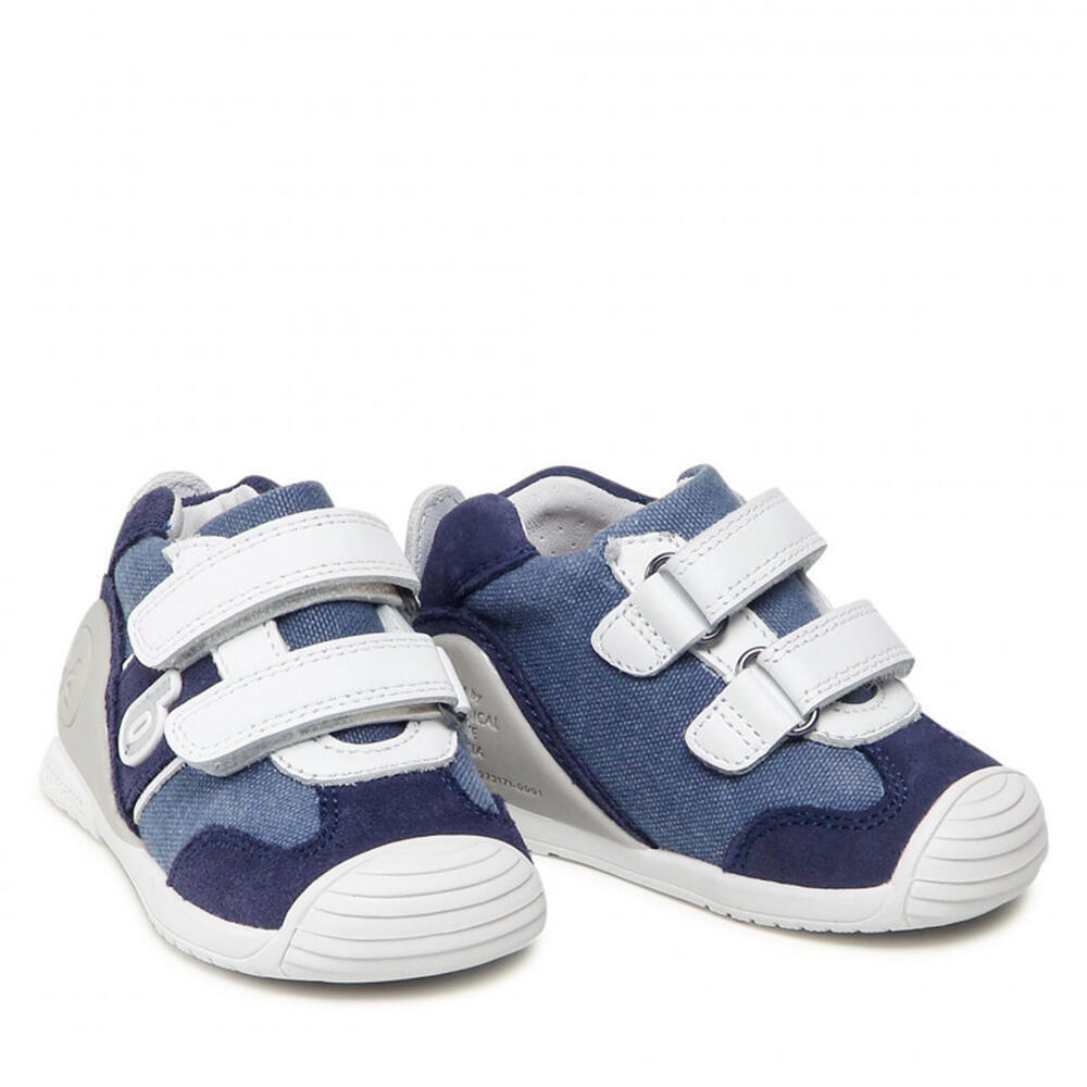 Biomecanics 222157-A ZAPATO SPORT VELCROS AZUL MARINO (PIQUE Y SERRAJE)