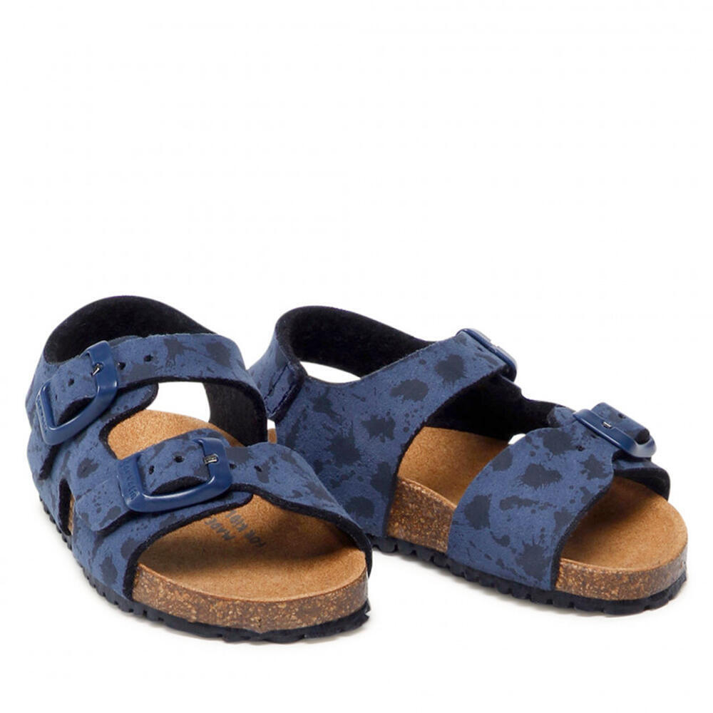 Garvalin 222667-A SANDALIA BIO HEBILLAS MANCHAS AZUL MARINO Y MANCHAS (MAT Y ESTAMPADO)